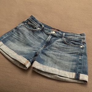 7 for all mankind mid roll short Jean shorts  27